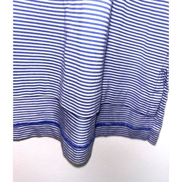 Polo Golf Ralph Lauren Mens Golf Polo Shirt Size XL Blue White Stripe Cotton - Picture 4 of 5